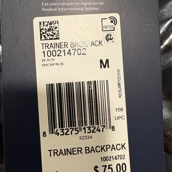 Reebok Trainer Backpack NWT - Picture 2 of 5